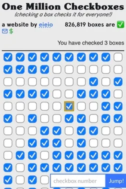 One Million Checkboxes