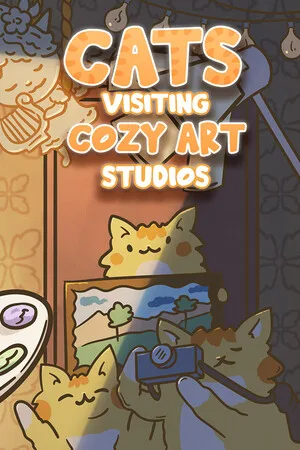 Cats Visiting Cozy Art Studios