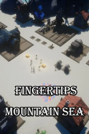 Fingertips  mountain  sea