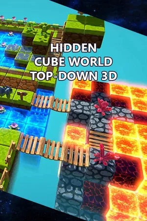 Hidden Cube World Top-Down 3D